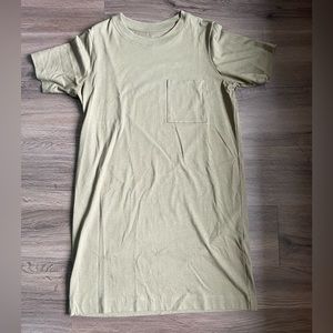 Olive Green Weekend Tee Dress
